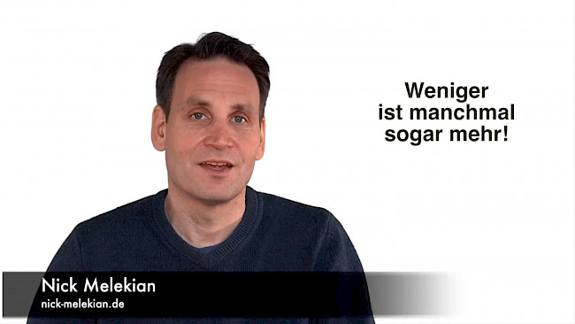 Weniger ist oft mehr