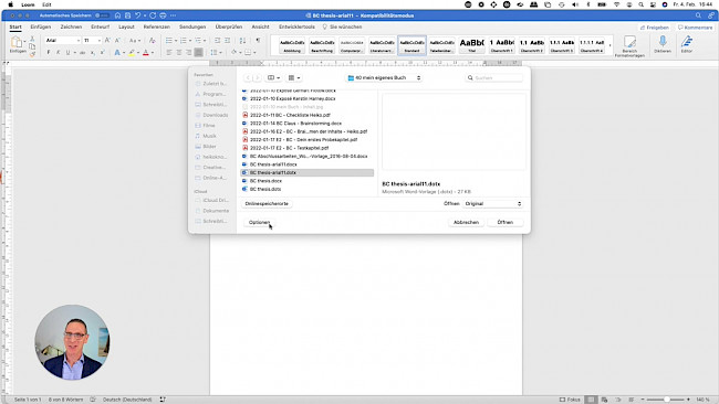 Formatvorlage für die BuchChallenge nutzen