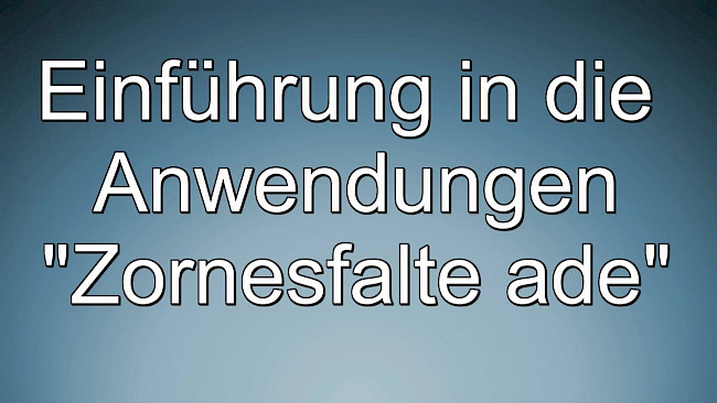 Einführung in die Anwendung - was du wissen solltest