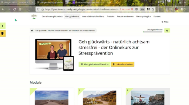 Infos zum Aufbau und Ablauf des Kurses