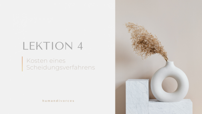 Kosten eines Scheidungsverfahrens