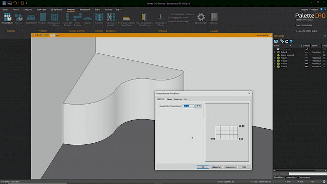 Rundungen mit Mosaiken verfliesen