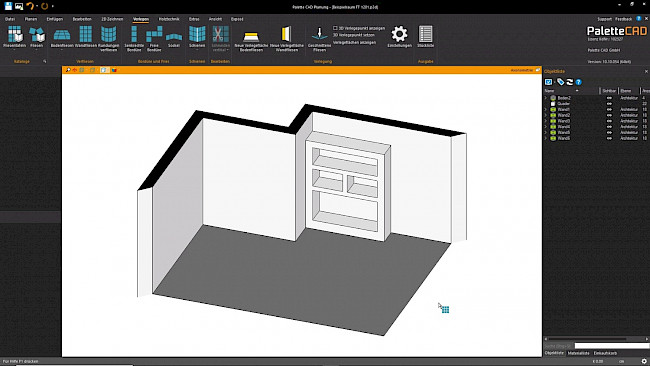 Neue Bodenverlegefläche anlegen