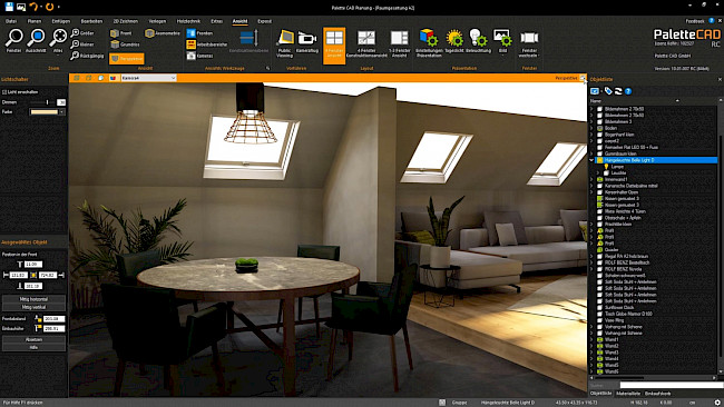 Stehlampe einfügen und einstellen