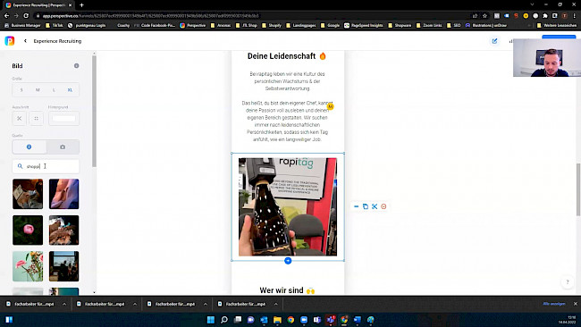 Praxisbeispiel Startseite