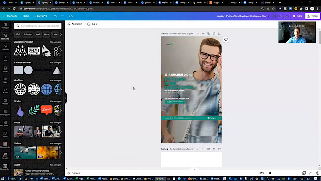 Baue das in die Story noch ein