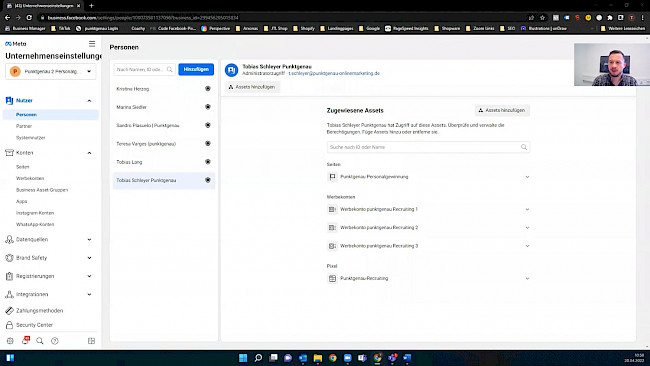 Personen hinzufügen