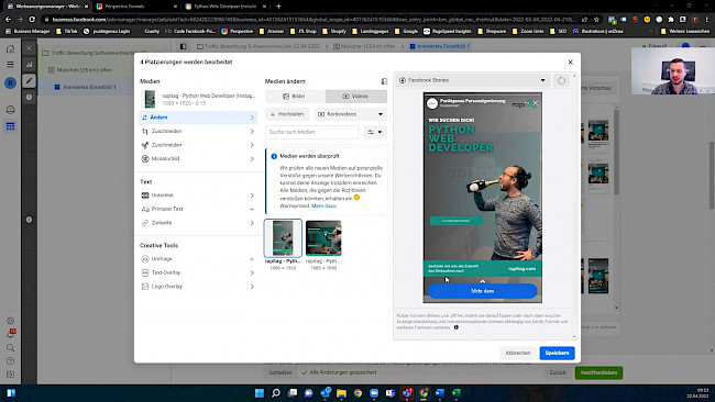 Einfügen Storyformate