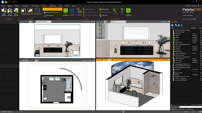Pendeltür mit Fixteil einfügen