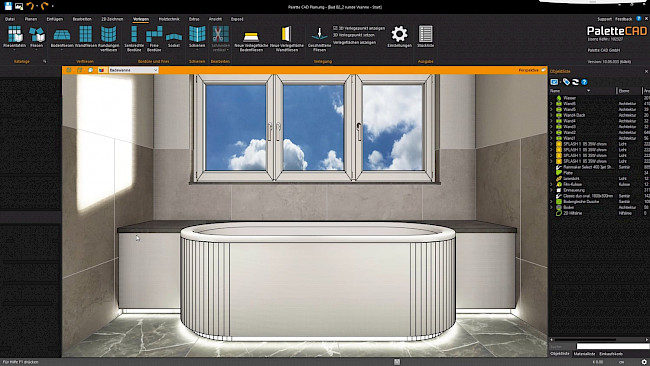 Rundung mit Mosaik verfliesen